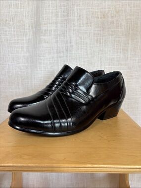Vintage Y2K Giorgio Baccini men’s black leather loafers